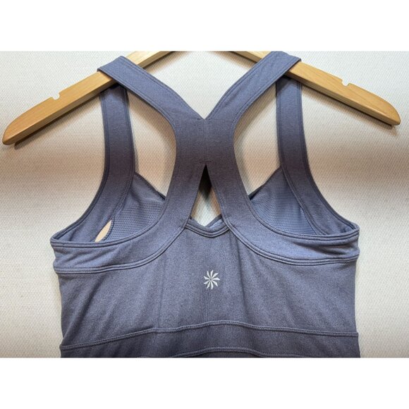 Athleta Womens Jaya Twist Front Athletic Tank Top Size ST Gray Sleeveless Yoga - Picture 9 of 10